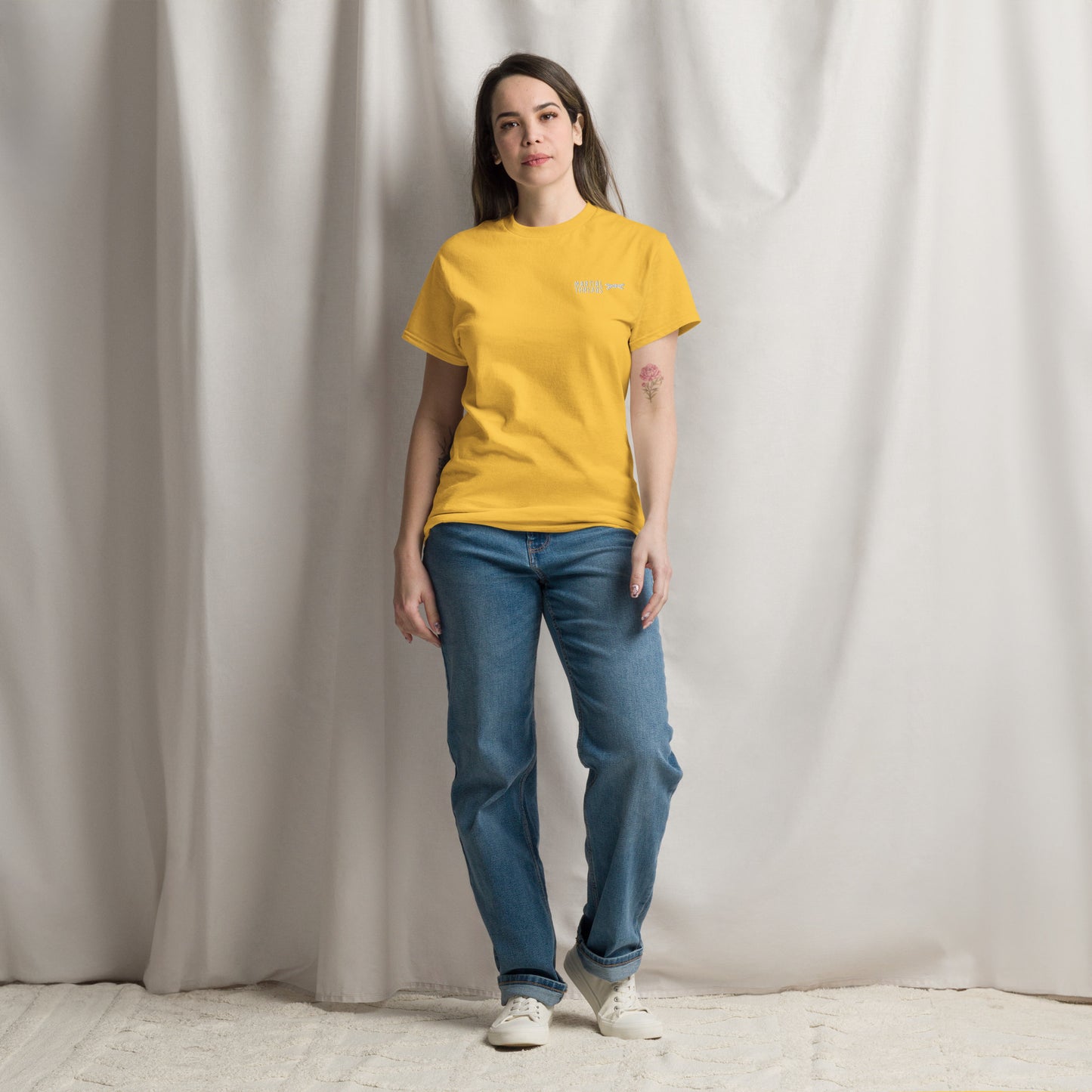 La camiseta de rango (cinturón blanco)