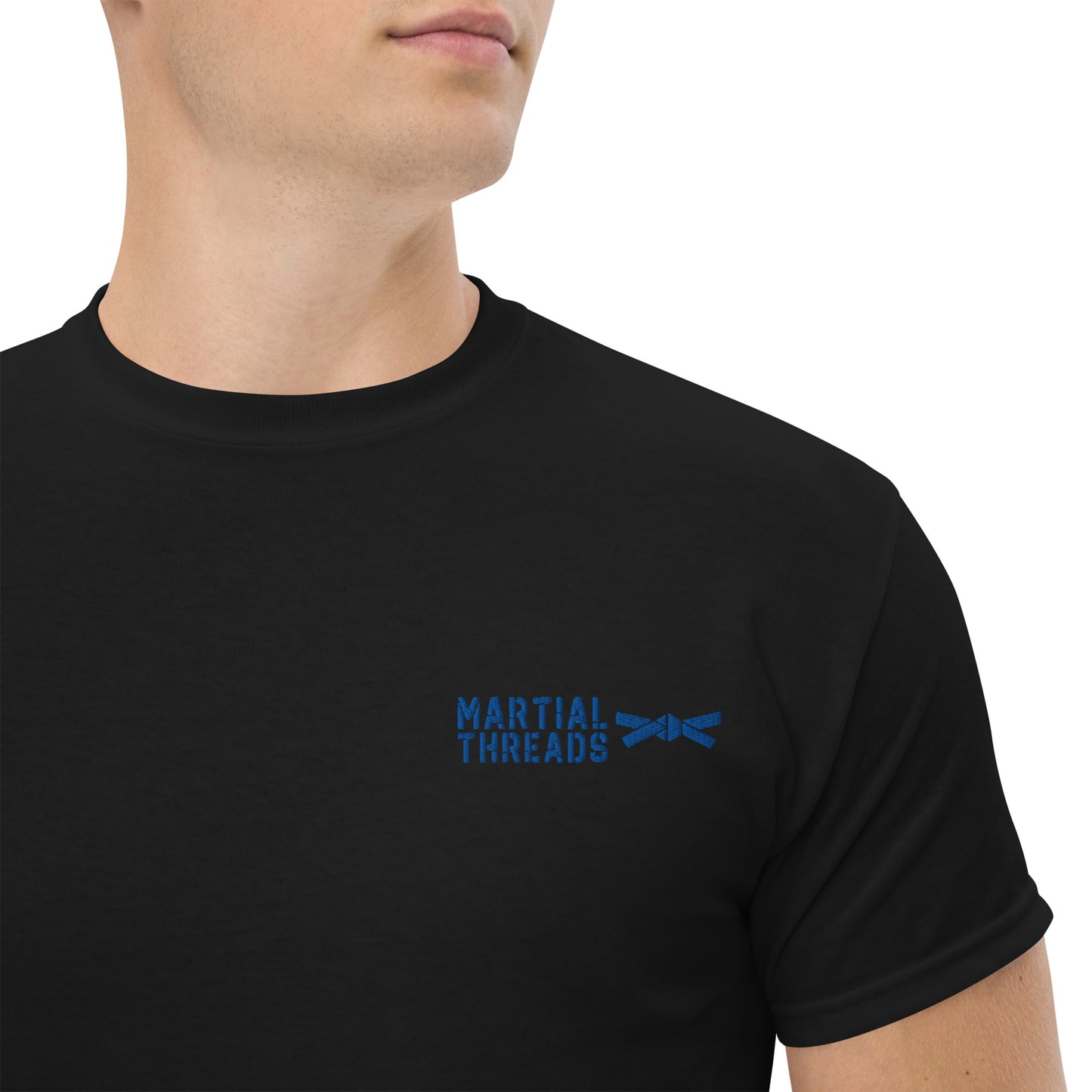 La camiseta de rango (cinturón azul)