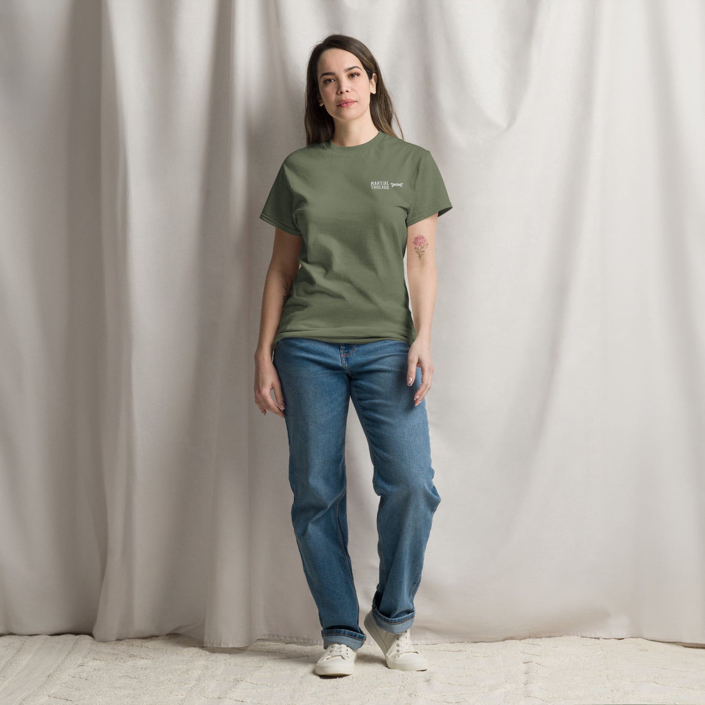 La camiseta de rango (cinturón blanco)