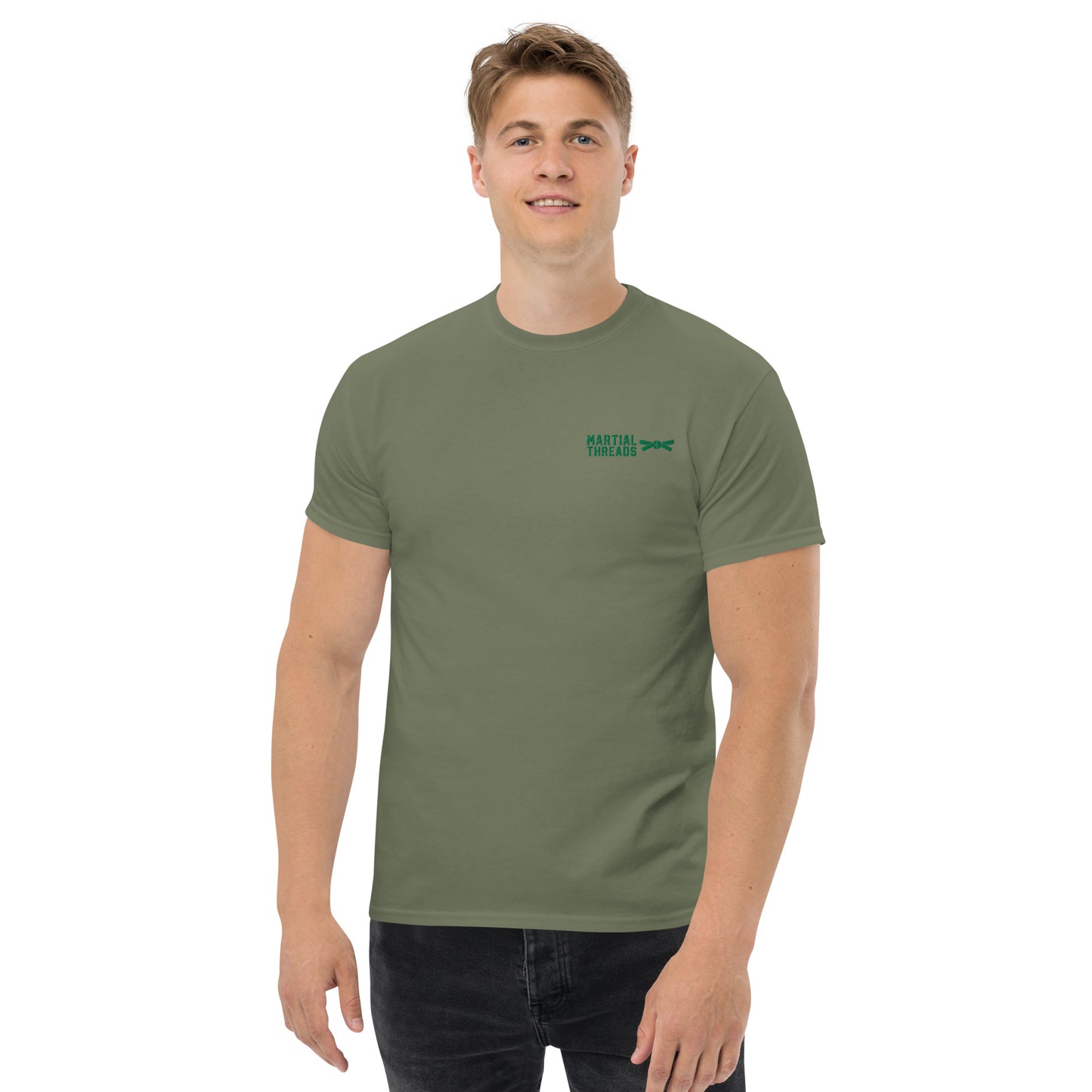 La camiseta de rango (cinturón verde)